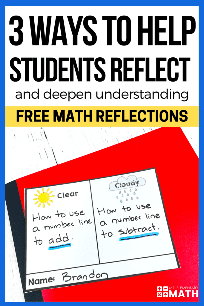 student-math-reflection-journal